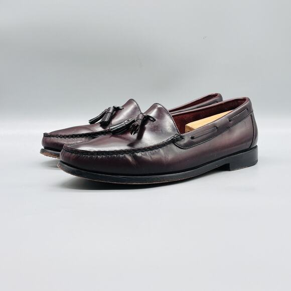 Cole Haan Shoes Men 11 Brown Leather Tassel Loafer Moc Toe Slip On Dress Classic main image 4